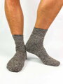 Pánske ponožky hnedý melír