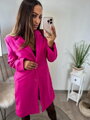 Štýlový dámsky ružový kabát 