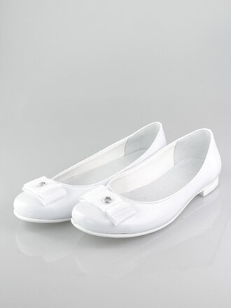 Dievčenské topánky na 1. sv. prijímanie 122 biele