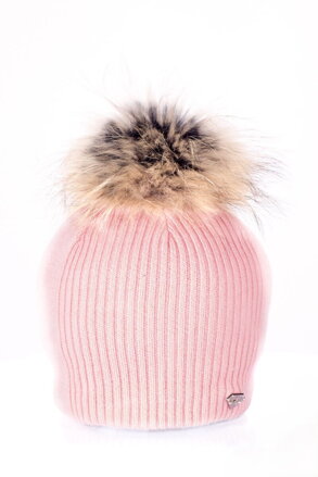 Luxusná dámska čapica v ružovej farbe Zuza 