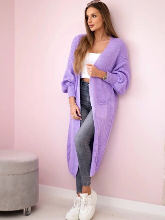 Dámsky teplý kardigán lila IT-8 Dámsky teplý kardigán lila IT-8